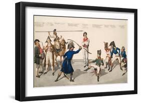 Fencing Lesson, 1814-Johann Gottfried Schadow-Framed Giclee Print