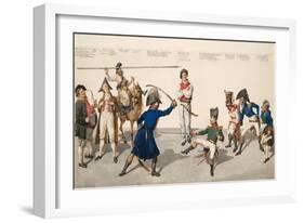 Fencing Lesson, 1814-Johann Gottfried Schadow-Framed Giclee Print