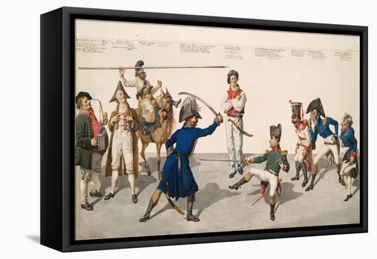 Fencing Lesson, 1814-Johann Gottfried Schadow-Framed Stretched Canvas