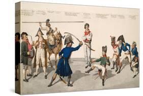 Fencing Lesson, 1814-Johann Gottfried Schadow-Stretched Canvas