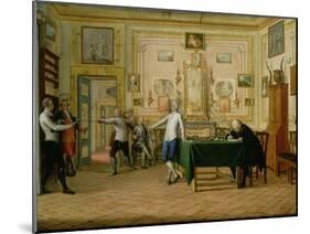 Fencing Scene at the Neopolitan Residence of Kenneth Mackenzie (1744-81) 1st Earl of Seaforth, 1771-Pietro Fabris-Mounted Giclee Print