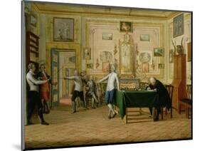 Fencing Scene at the Neopolitan Residence of Kenneth Mackenzie (1744-81) 1st Earl of Seaforth, 1771-Pietro Fabris-Mounted Giclee Print