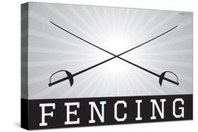 Fencing Sports-null-Stretched Canvas