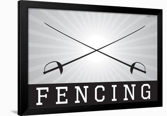 Fencing Sports-null-Framed Art Print