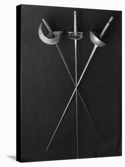 Fencing Weapons: Epee, Foil, Sabre-null-Stretched Canvas