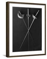 Fencing Weapons: Epee, Foil, Sabre-null-Framed Photographic Print