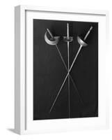 Fencing Weapons: Epee, Foil, Sabre-null-Framed Photographic Print