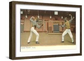 Fencing, West Point, New York-null-Framed Art Print