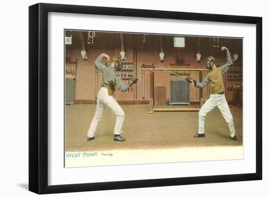 Fencing, West Point, New York-null-Framed Art Print