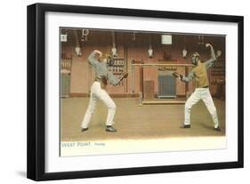 Fencing, West Point, New York-null-Framed Art Print