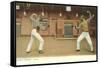 Fencing, West Point, New York-null-Framed Stretched Canvas