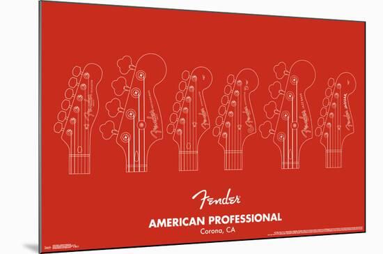 FENDER - AMERICAN PROFESSIONAL-null-Mounted Poster