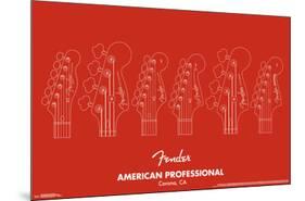 FENDER - AMERICAN PROFESSIONAL-null-Mounted Poster