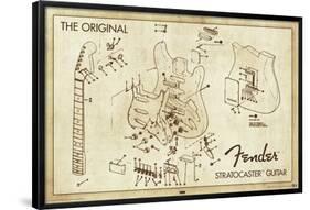 Fender Strat-null-Framed Poster