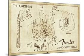 Fender Strat-null-Mounted Poster