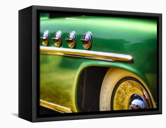 Fender With Chrome Portholes on a Buick Roadmaster-George Oze-Framed Stretched Canvas