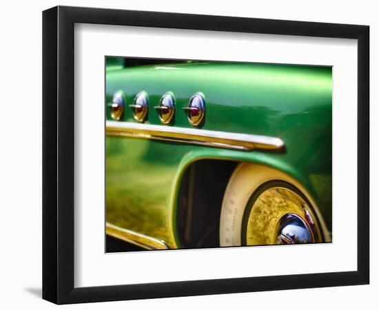 Fender With Chrome Portholes on a Buick Roadmaster-George Oze-Framed Photographic Print