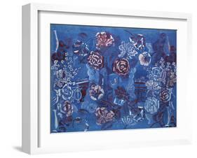 Fenêtre Ouverte Sur Paris et Composition Florale-Raoul Dufy-Framed Giclee Print