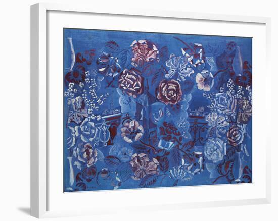 Fenêtre Ouverte Sur Paris et Composition Florale-Raoul Dufy-Framed Giclee Print