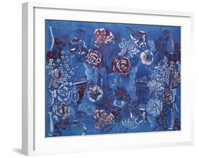 Fenêtre Ouverte Sur Paris et Composition Florale-Raoul Dufy-Framed Giclee Print