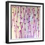 Feng Shui Cane Magenta-Herb Dickinson-Framed Photographic Print