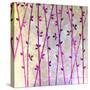 Feng Shui Cane Magenta-Herb Dickinson-Stretched Canvas