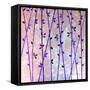 Feng Shui Cane Violet-Herb Dickinson-Framed Stretched Canvas