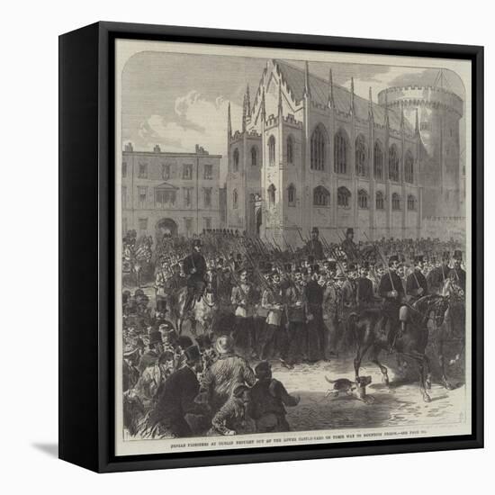 Fenian Prisoners at Dublin Brought Out of the Lower Castle-Yard on their Way to Mountjoy Prison-null-Framed Stretched Canvas