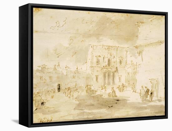 Fenice Theatre-Francesco Guardi-Framed Stretched Canvas