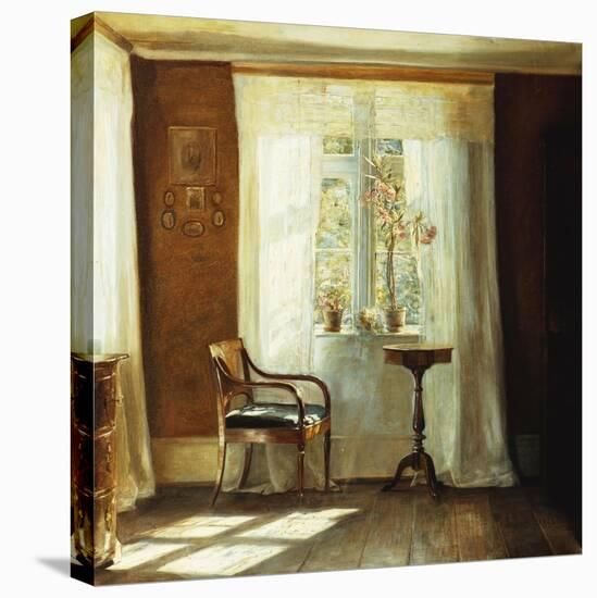 Fensterplatz Im Hause Des Kuenstlers in Lyngby-Carl Holsoe-Stretched Canvas