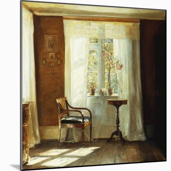 Fensterplatz Im Hause Des Kuenstlers in Lyngby-Carl Holsoe-Mounted Giclee Print