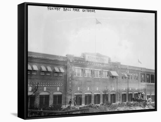 Fenway Boston Red Sox Baseball Exterior View Photograph - Boston, MA-Lantern Press-Framed Stretched Canvas