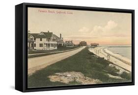 Fenwick Beach, Saybrook, Connecticut-null-Framed Stretched Canvas