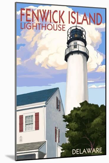 Fenwick Island, Delaware - Lighthouse-Lantern Press-Mounted Art Print