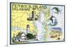 Fenwick Island, Delaware - Nautical Chart-Lantern Press-Framed Art Print