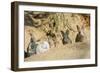 Feral Domestic Rabbit (Oryctolagus Cuniculus) Babies Resting Near Burrow-Yukihiro Fukuda-Framed Photographic Print