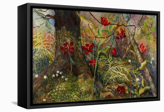 Feral Garden-jocasta shakespeare-Framed Stretched Canvas