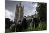 Feral Pigeons (Columba Livia) Outside the Houses of Parliament in Westminster. London, UK-Sam Hobson-Mounted Photographic Print