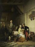 Inn with Figures-Ferdinand De Braekeleer-Framed Stretched Canvas