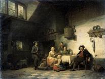House Concert-Ferdinand de Braekeleer the Elder-Framed Stretched Canvas