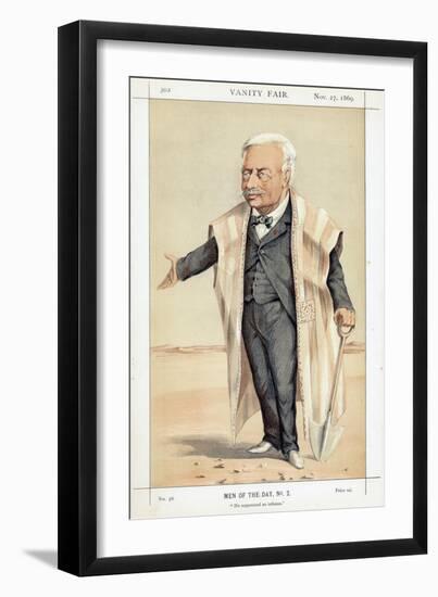 Ferdinand De Lesseps, French Diplomat and Entrepreneur, 1869-null-Framed Giclee Print