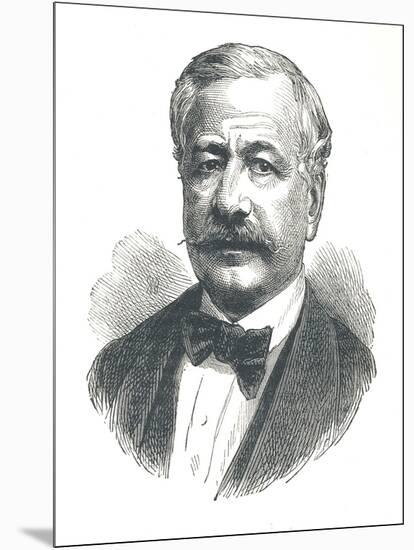 Ferdinand De Lesseps, French Diplomat and Later Developer of the Suez Canal, 1893-null-Mounted Giclee Print