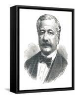 Ferdinand De Lesseps, French Diplomat and Later Developer of the Suez Canal, 1893-null-Framed Stretched Canvas