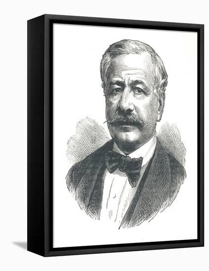 Ferdinand De Lesseps, French Diplomat and Later Developer of the Suez Canal, 1893-null-Framed Stretched Canvas