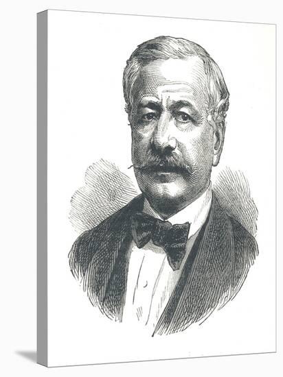 Ferdinand De Lesseps, French Diplomat and Later Developer of the Suez Canal, 1893-null-Stretched Canvas