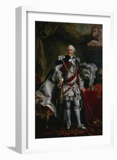 Ferdinand Duke of Brunswick-Lueneburg Attired as Knight of the Garter, C.1763-Johann Georg Ziesenis-Framed Giclee Print