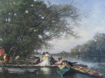 Boating on the Seine, 1875-1876-Ferdinand Heilbuth-Giclee Print