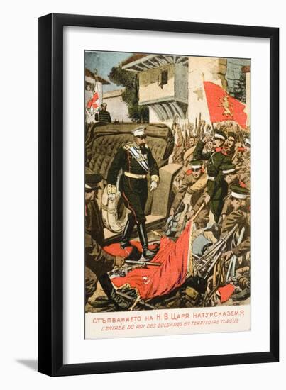 Ferdinand I, King of Bulgaria Entering Seized Turkish Territory-null-Framed Giclee Print