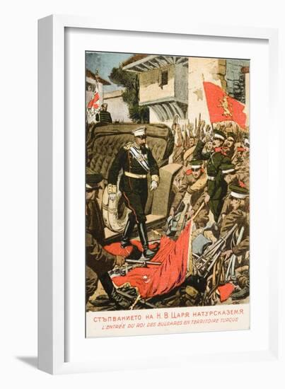 Ferdinand I, King of Bulgaria Entering Seized Turkish Territory-null-Framed Giclee Print