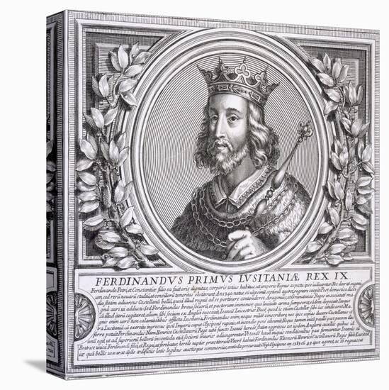 Ferdinand I of Portugal (Litho)-null-Stretched Canvas